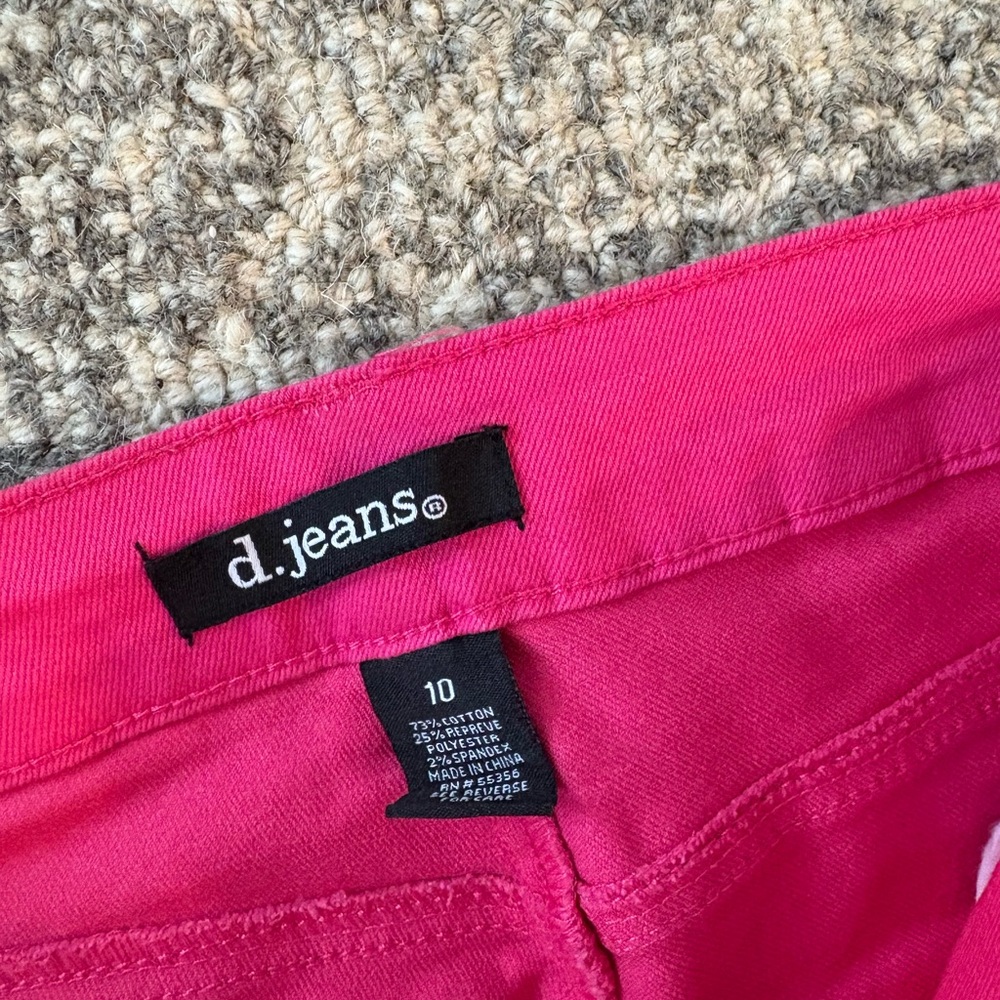 d. jeans Women's Vibrant Pink Skinny Jeans - Picture 2 of 4